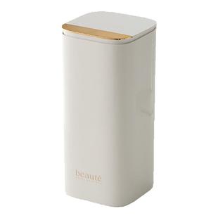 按压化妆刷收纳筒自动升降桌面化妆品口红收纳盒梳妆台防尘刷子桶