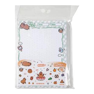 悦木麻鼠巴拉A6拍纸本可撕空白点阵网格横线留言便签本手帐素材本