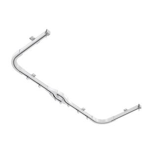 交叉窗帘轨道轴承滑轮铝合金导轨挂钩式滑轨窗帘杆轨道静音防漏光