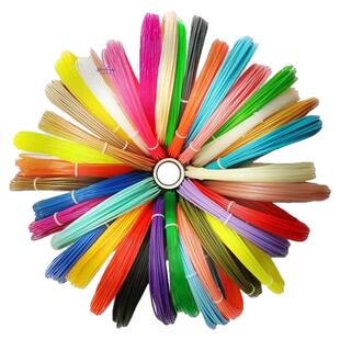 3d打印笔材料50色三b耗材夜光儿童立体绘画笔的高低温线圈三d打印笔专用立体成型通用笔芯套装环保高亮度线材