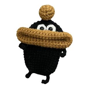 慕夏手创香肠嘴耳机套编织diy材料包手工钩针门禁卡保护套钥匙包