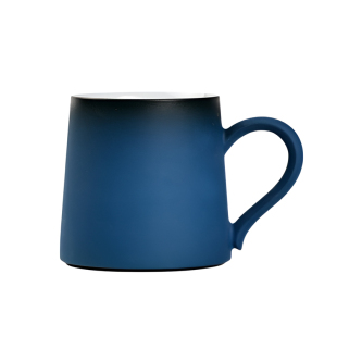 象上深蓝办公室茶杯茶水分离大容量茶具套装陶瓷马克杯带盖礼盒装