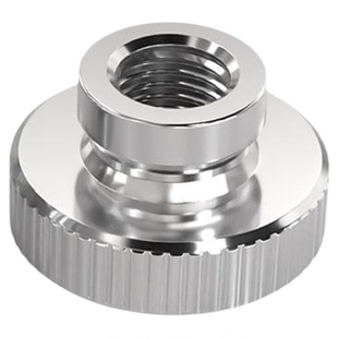 304不锈钢/镀锌/镀镍高头滚花螺母手拧螺帽盲孔通孔广告丝装饰钉