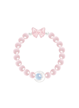 水冰月女天然粉水晶少女心手串