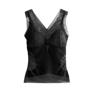 保暖背心女大码胖mm带胸垫免穿文胸一体固定杯打底收腹身美体内衣