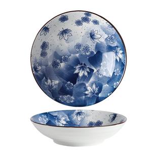 日式陶瓷8英寸盘子碗家用2025新款菜盘碟子高级感餐具深盘圆餐盘