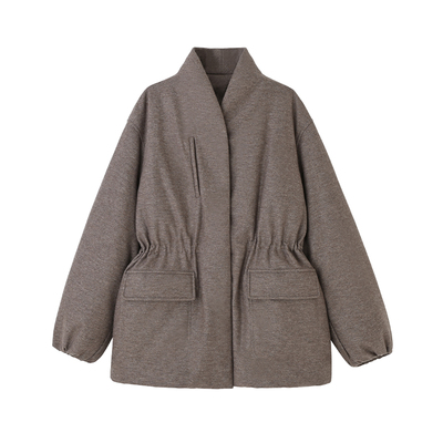 95白鸭绒羽绒服收腰保暖厚外套