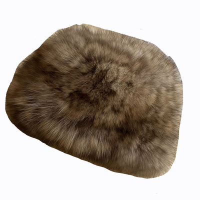 紫貂毛编织皮草帽子双面皮草冷帽