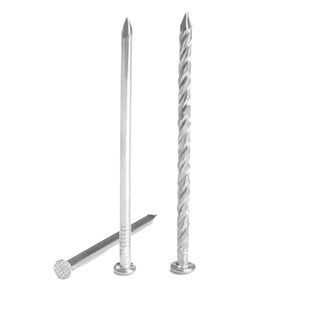 304不锈钢钉圆钉元木工钉木头水泥钉地板龙骨麻花洋钉加长铁钉子