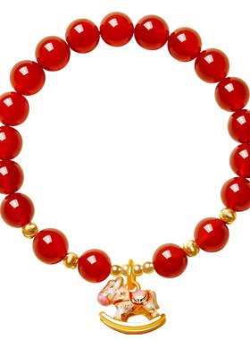 宫里上新天然红玛瑙手串