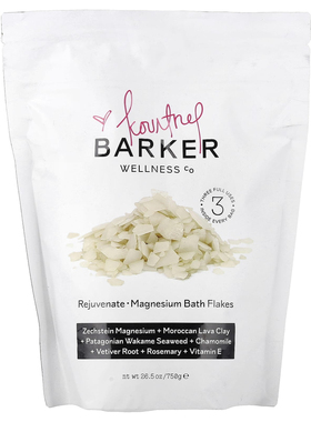 Barker Wellness Co,Rejuvenate, Magnesium Bath Flakes, 26.5 o