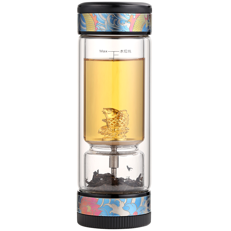 茶之恋999纯银99.9%纯钛分离杯