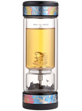 茶之恋999纯银99.9%纯钛分离杯