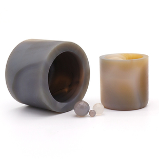 天然玛瑙罐研磨球磨罐实验室行星球磨机配套50ml100ml250ml500ml