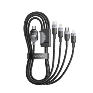 2026马年限定丨倍思四合一数据线车载充电线三合一快充适用苹果17华为小米iPhone16安卓Typec手机iPad平板15