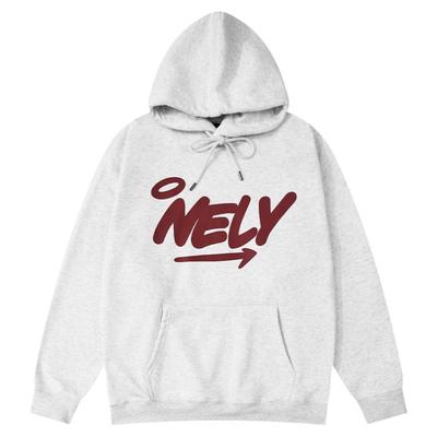 字母logo印花连帽卫衣