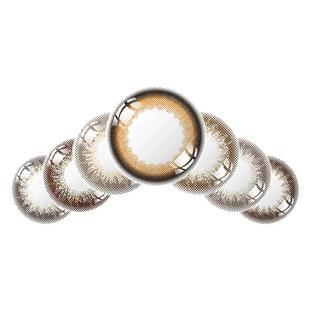 日本envie梨花美瞳隐形眼镜粉珊棕琥珀棕日抛官方旗舰店正品30片