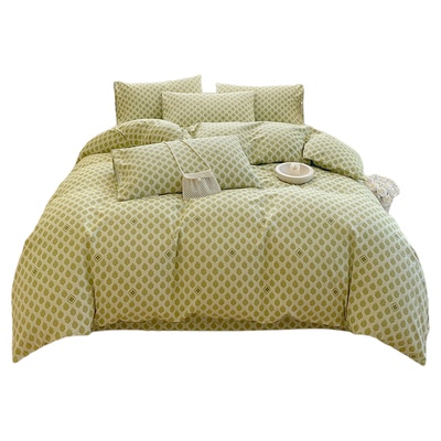 全棉A类加厚老粗布四件套