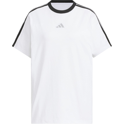 Adidas/阿迪达斯正品2025夏季款女士套头针织透气宽松短袖KB7759