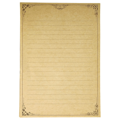 鎏金刻痕复古牛皮纸信封信纸