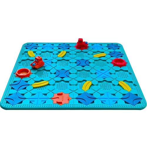 筑路迷宫桌游儿童回力车走轨道游戏益智思维训练亲子互动双人玩具