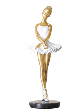 北欧风芭蕾舞者桌面摆件家居饰品现代轻奢创意艺术办公室酒柜装饰