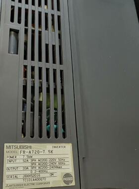 议价7.5KW变频器FR-A720-7.5K，220V，适用