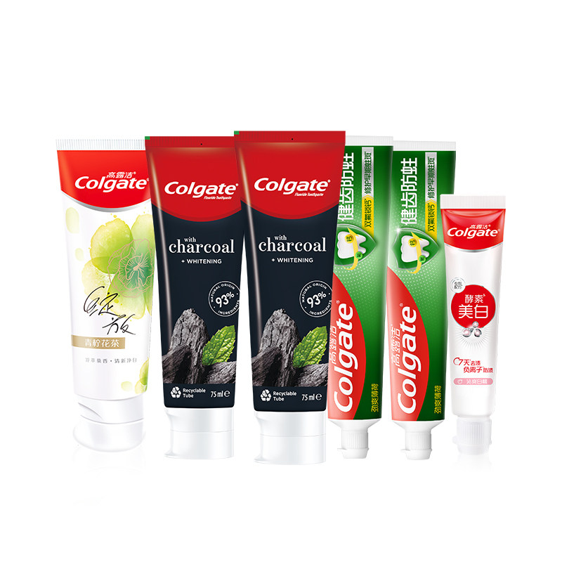 【淘享百补】高露洁竹炭喜马拉雅盐家庭装D