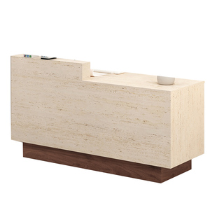 吧台收银台服装店简约现代店铺小型美容美发女装柜台前台桌接待台