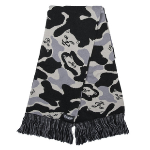 特价清仓 潮牌ripndip Camo Scarf贱猫 猫咪迷彩情侣围脖围巾