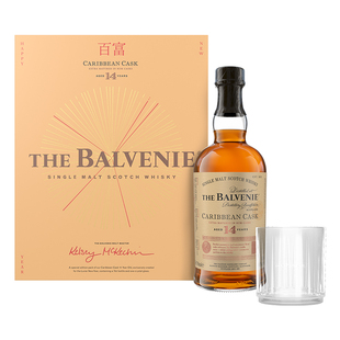 【礼盒版】苏格兰百富14年加勒比桶陈酿单一麦芽威士忌洋酒