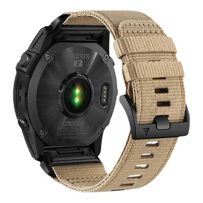 佳明Garmin飞耐时8代Fenix7/Fenix5X/Fenix6/955/965/Tactix7 Pro/ S70手表战术尼龙8AMOLED编织帆布快拆表带