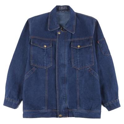 春秋款牛仔套装工作服厂家直销