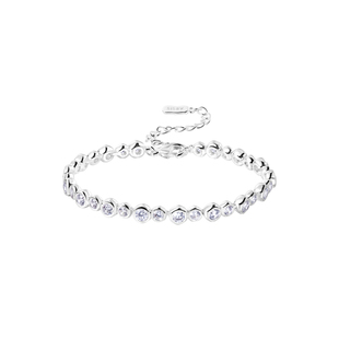 【新款】ARSIS流光泡泡网球手链银色细链锆石款轻奢高级小众设计