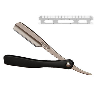 克劳德防刮伤刀片修面网格老式手动剃须刀修眉刀架新手刮胡刀片男