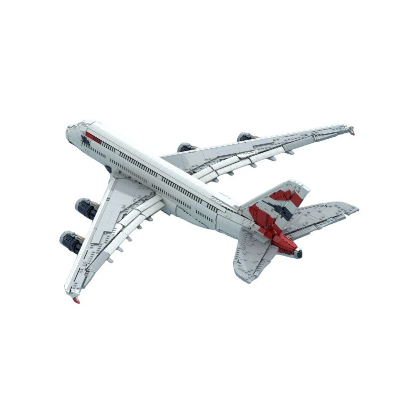 英国航空空客A380客机积木玩具