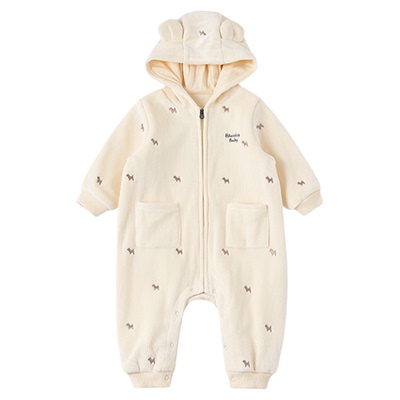 BLUEDOG蓝狗BI罗纹绒连身服