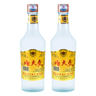 北大仓白酒 原浆磨砂瓶高粱酒浓香型45度440ml传统工艺国产白酒