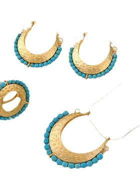 项链戒指蔓笛钛钢套装