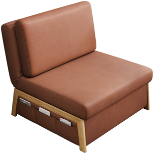 科技布沙发床两用单人阳台宽80cm时尚布艺小户型网红款1米伸缩床