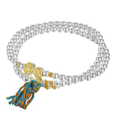 足银999如意吉祥圆珠手串