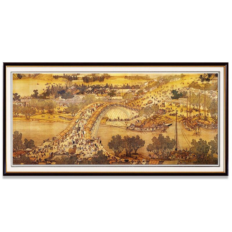 客厅清明上河图满钻大幅5D钻石画
