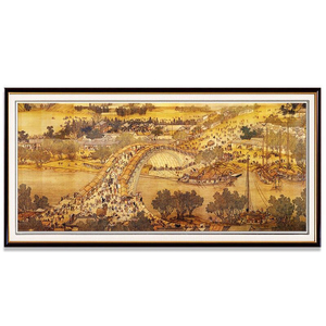 客厅清明上河图满钻大幅5D钻石画