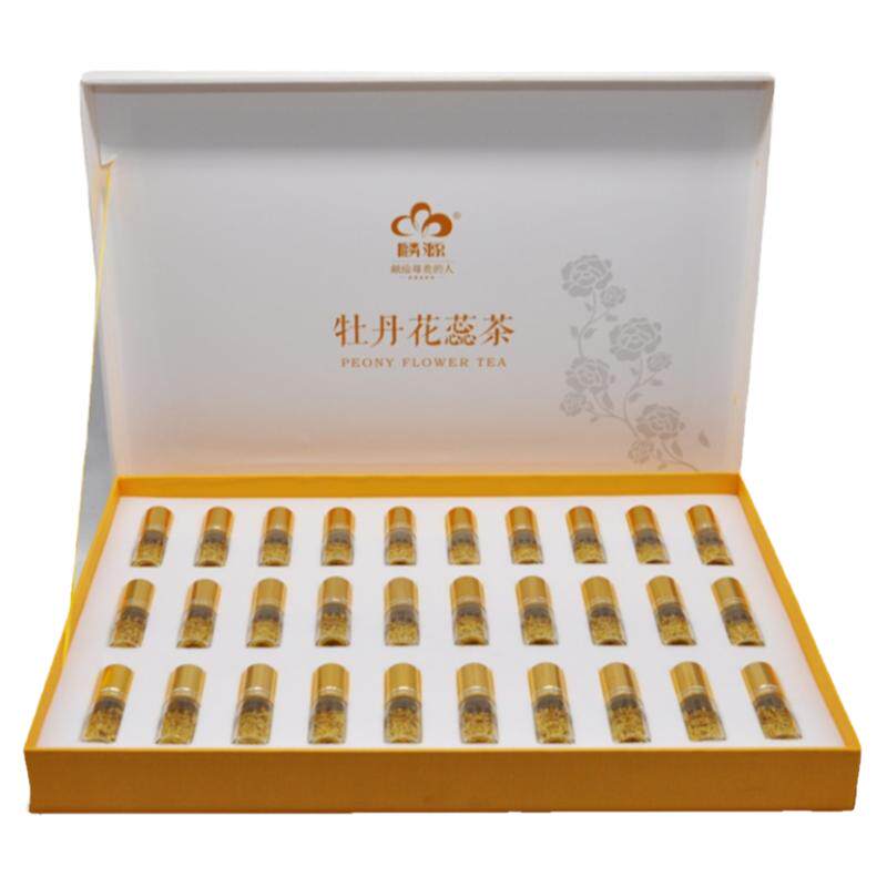 菏泽特产麟源牡丹花蕊茶礼盒装