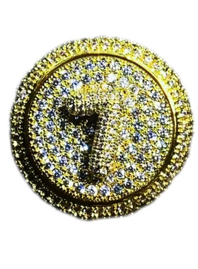 Mr.Bling定制可旋转字母数字戒指