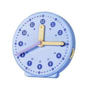 钟表小学教具时钟教具一二年级钟表模型认识钟表和时间小学生专用学习用数学学具三针联动时钟儿童教学表盘D1