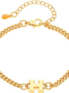 女合金欧美简约风字母手链百搭潮