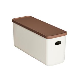 收纳盒窄长型夹缝收纳筐桌面杂物长方形整理盒家用收纳箱储物盒子