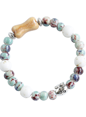 景德镇瓷珠串珠小饰品手串陶瓷手链情侣手饰夜市地摊货源古风礼品