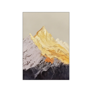 2026款日照金山客厅沙发背景墙装饰画高级感挂画现代简约落地壁画